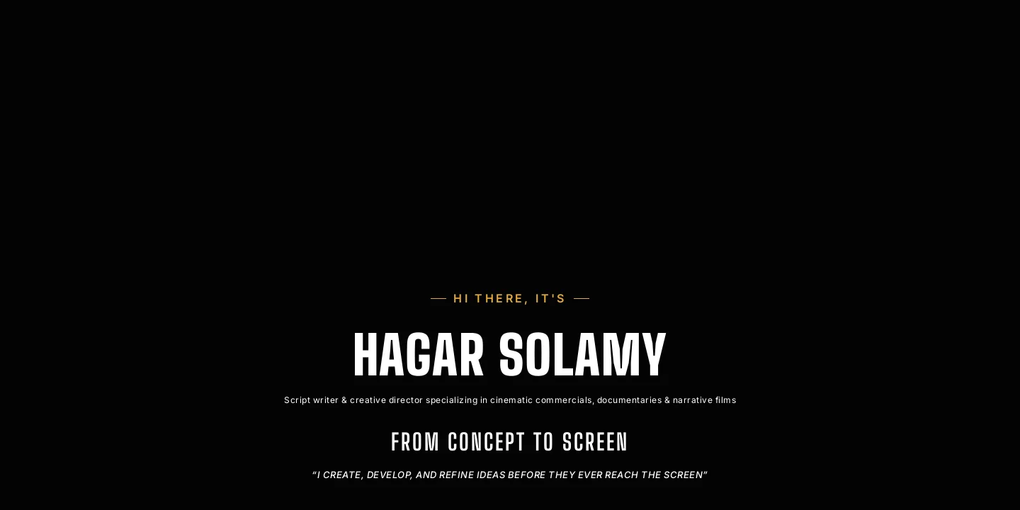 موقع Hagar Solamy كما كان يعمل، لقطة من أكتوبر 2026