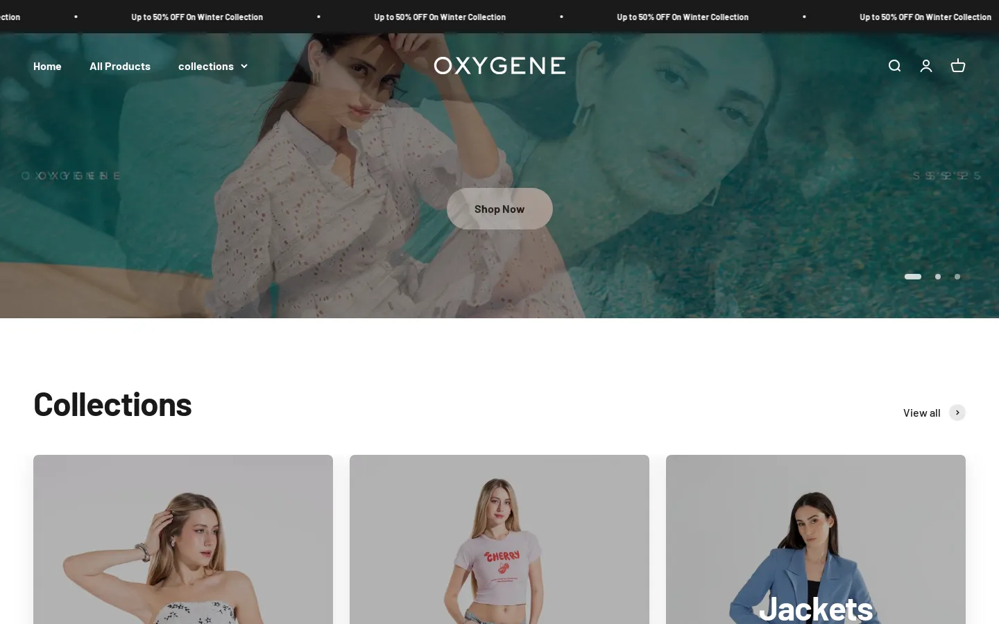 موقع Oxygen كما كان يعمل، لقطة من أكتوبر 2026