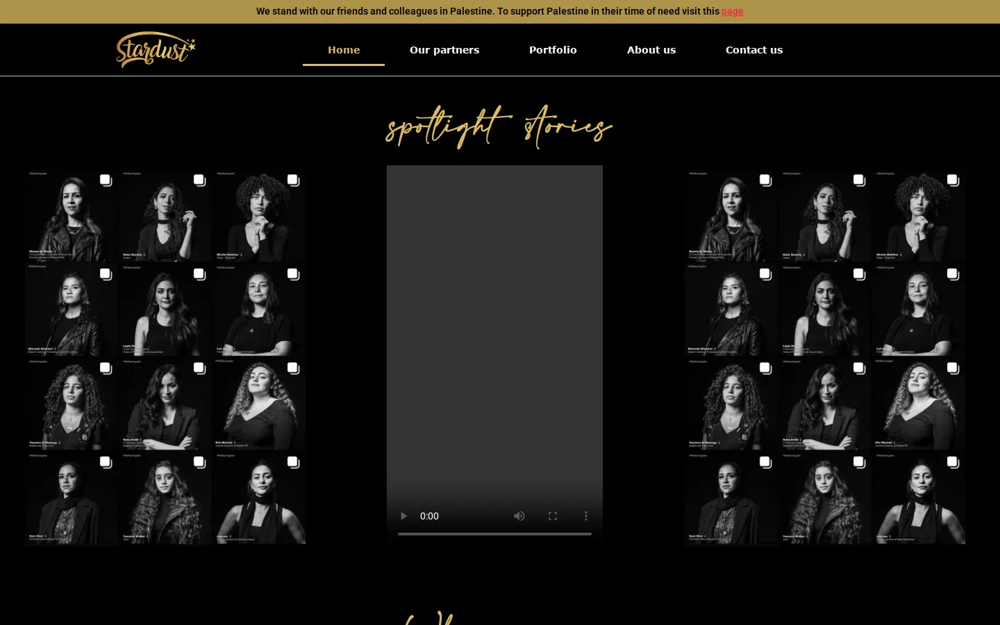 The Stardust PR website as it looked live, captured October 2026