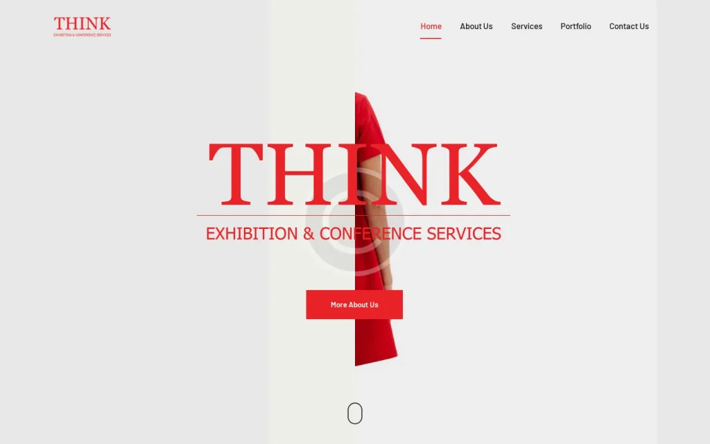 Home page of the Think ECS website in a desktop browser, captured October 2026