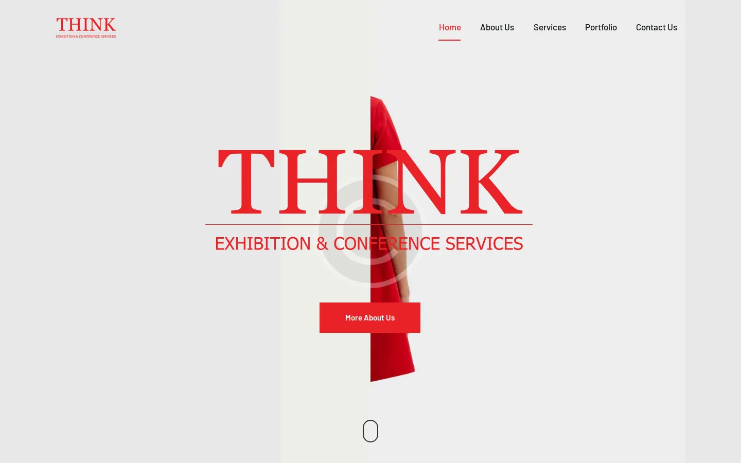 The Think ECS website as it looked live, captured October 2026